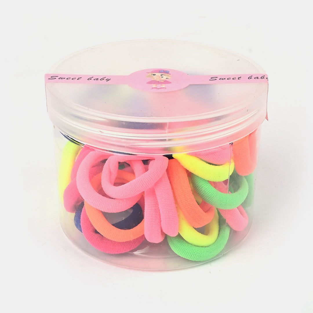 Girls Multicolor Hair Ties/Pony Set