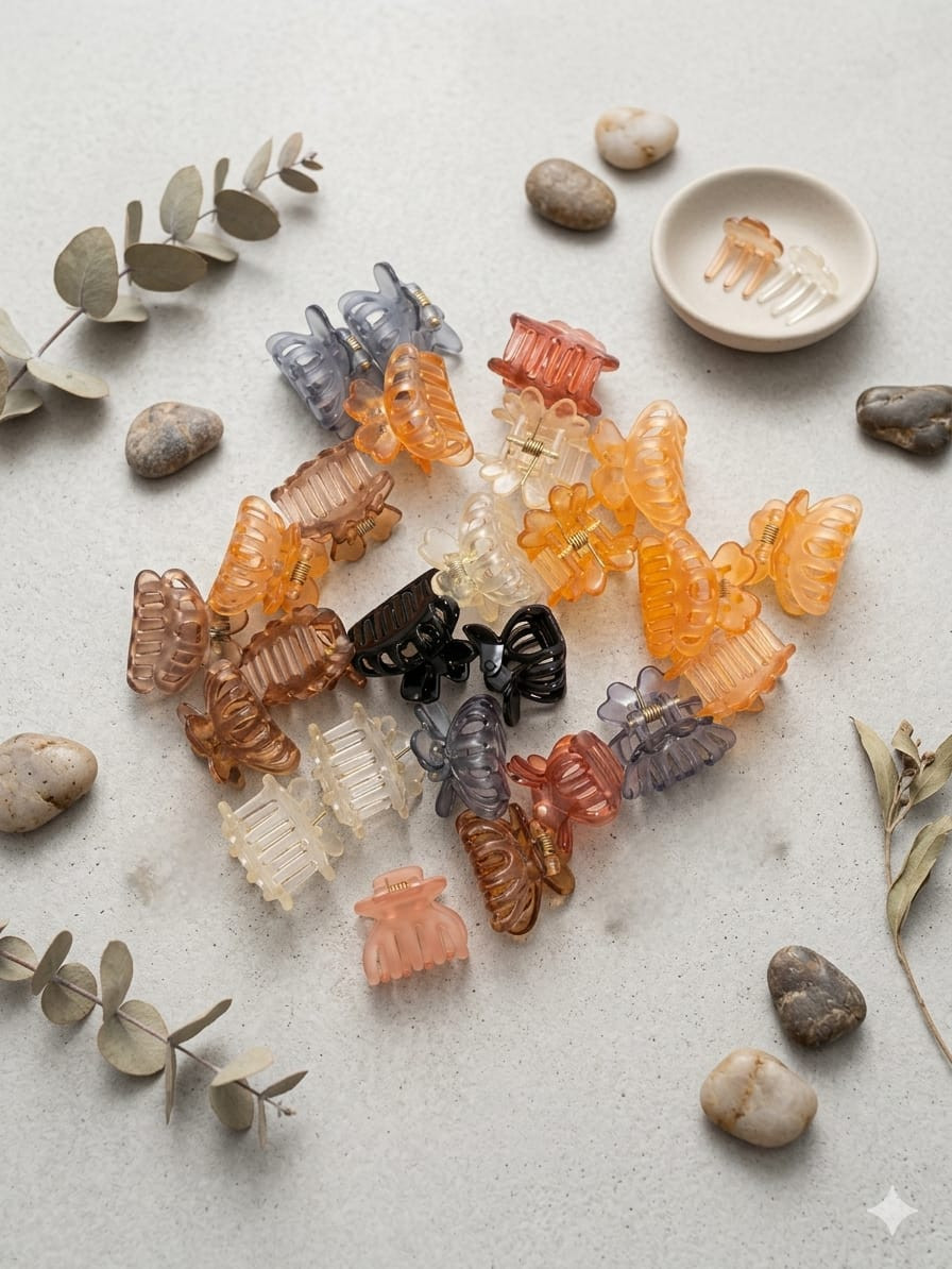Shiny Mini Hair Claw Clips/Catchers