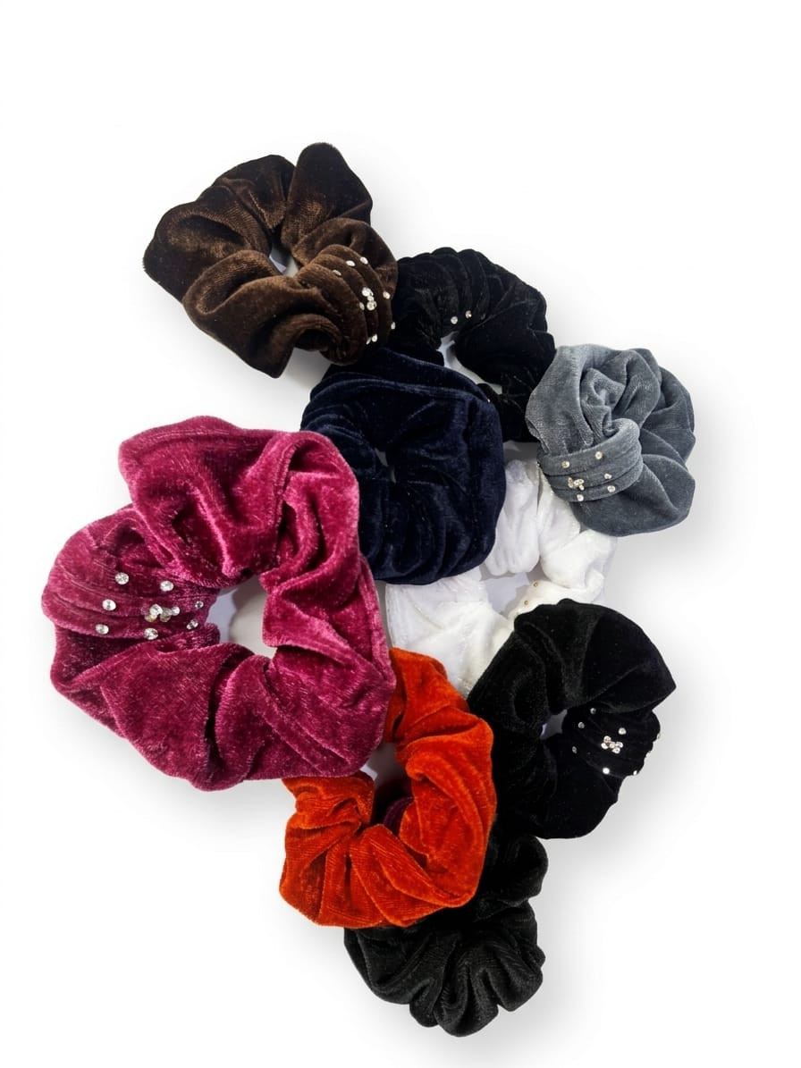 Velvet Hair Scrunchies/Pony