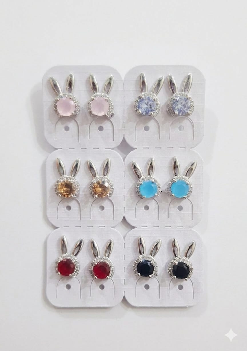 Silver Plated Bunny Earrings