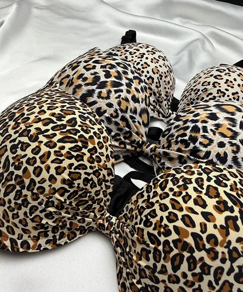 Leopard Print Padded Bra