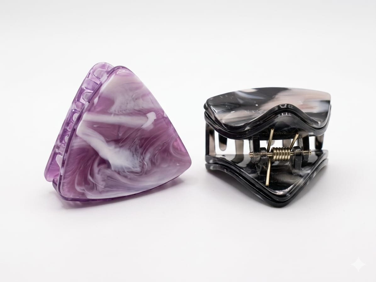 Marble Claw Hair Clips/Catchers