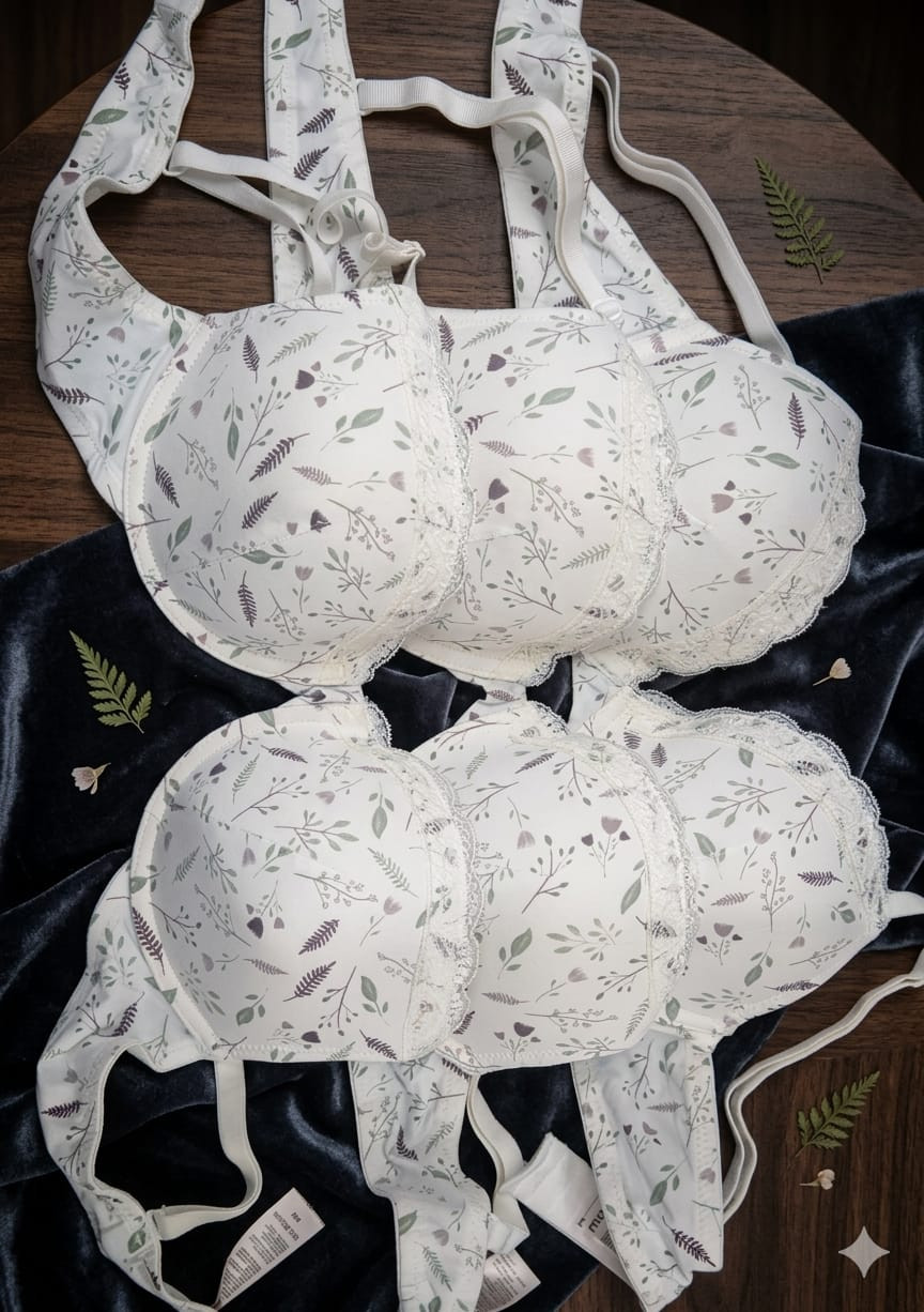 Soft Floral Lightweight Bra