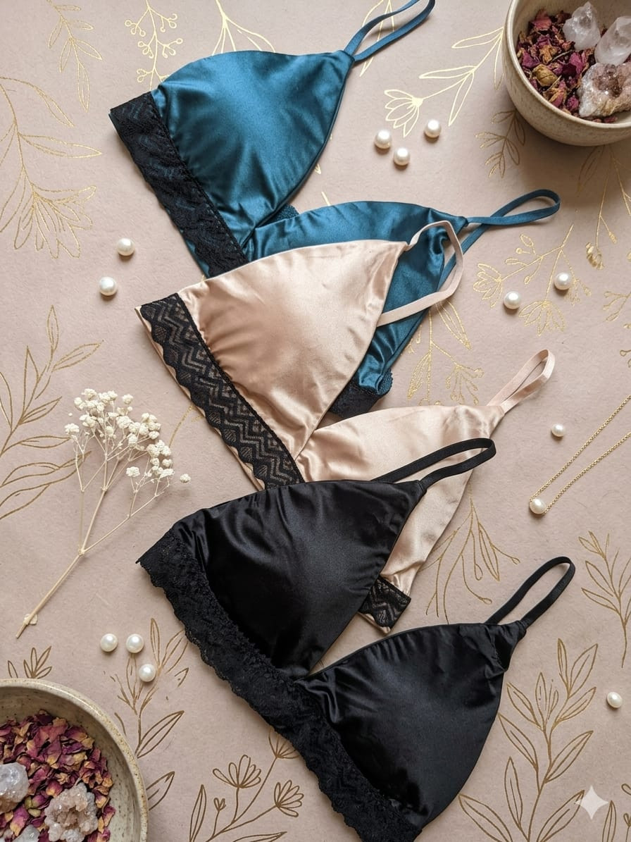 Premium Silky Bikini Style Bra